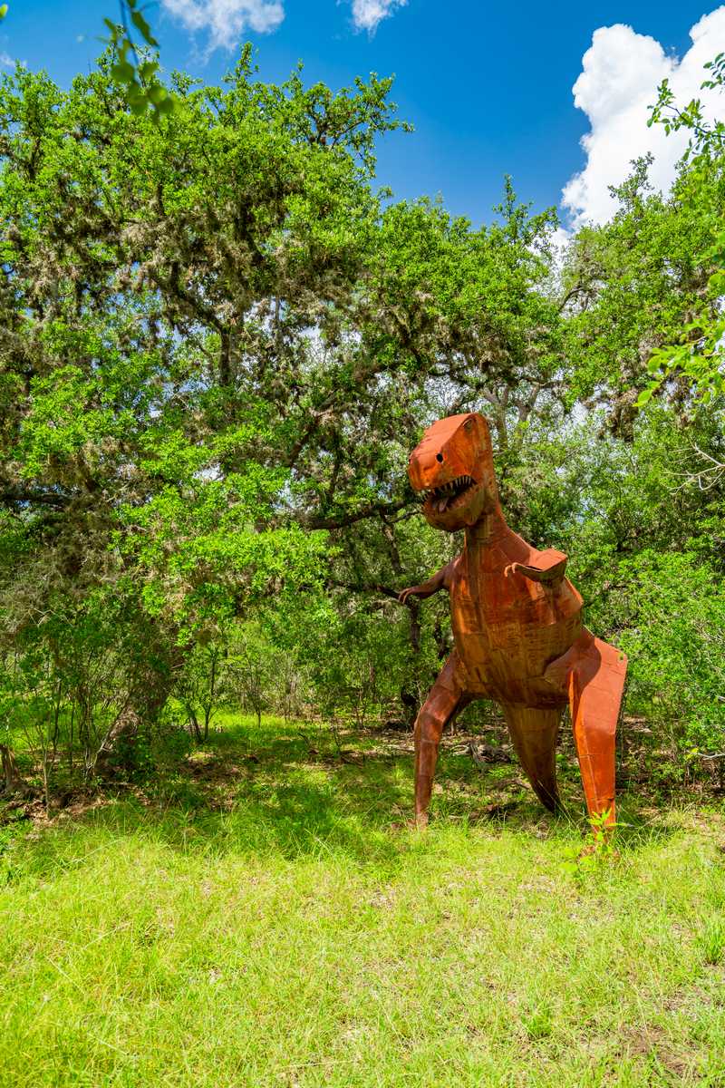Big Dinosaur in the Texas Hill Country Big Dinosaur in the Texas Hill Country